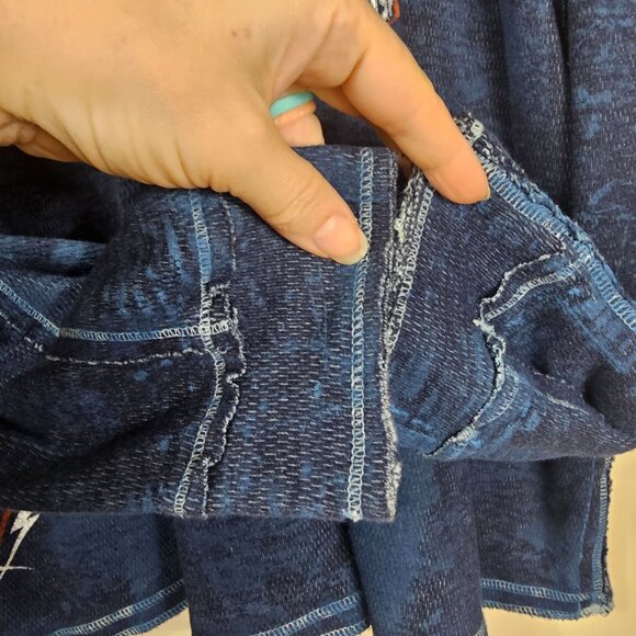 Affliction Mens Y2K Reversible Thermal Shirt Sz XXXL Waffle Knit Skull Bikercore - Picture 7 of 12